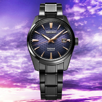 【SEIKO 精工】Presage限量款 曙光 麻葉設計錶盤紫色調機械錶-39.3mm_SK028(SPB363J1/6R35-02T0SD)