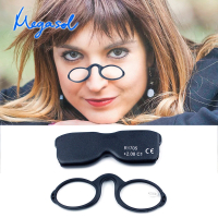 【MEGASOL】便利卡片式優質小橢圓框老花眼鏡(彈性矽膠夾式老花眼鏡-R1705兩色選)