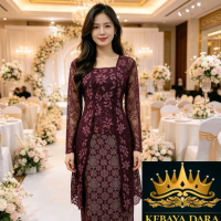 KEBAYA ELORA TUNIK SET LONTORSO CANTIK DAN ELEGANT cuttingan butik