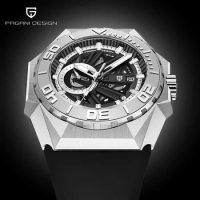 PAGANI DESIGN New Skeleton Men's Mechanical Watch Miyota 8217 Movement Luxury Automatic Watch Men's 2022 Waterproof Reloj Hombre