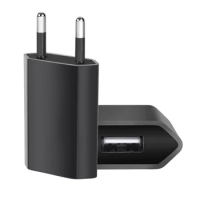 1/5Pc Black Universal 5W EU Plug Travel USB Wall Charger 5V/1A Rapid Charging For iPhone 6S 7 8 Plus X Phone AC Adapter