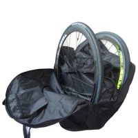 ROAD BIKE WHEEL BAG WITH HUB PROTECTOR, 27.5 ER Double Wheel Bag, Bicycle Wheelset Bag, 700C Padded Wheel Bag