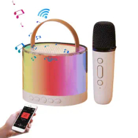 Speaker With Microphone Multifunctional Microphone Speaker Set Wireless Microphone Speaker Kid Karaoke Machine Karaoke Equipment