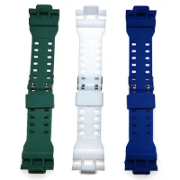 Suitable for G-SHOCK ga100/110 gd120 Sport waterproof resin PU watch strap