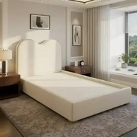 Divan Avella Aesthetic Sandaran Kasur Springbed Modern Rangka Sandaran Kasur Minimalis Bludru 160cm