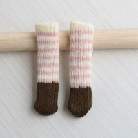 全城熱賣 - 針織門把手保護套冬季單元門入戶門窗戶拉手套防磕碰臥室門把鎖墊粉色條紋8個裝