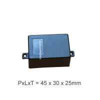 Box casing hitam pvc box plastik 2 kuping ( lengkap dengan sekrup / baut ) harga 10 set