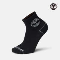 【Timberland】中性黑色中筒襪(A2Q4K001)