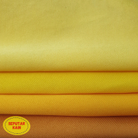 Kain Twill Kain Drill Poly/PE Poliester Fashion (Kuning) Seragam Jaket