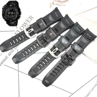 Rubber Watchband For Casio G-Shock PRG-130 PRG130Y PRW-1500 Strap Men's Sports Waterproof Resin Watch Accessories