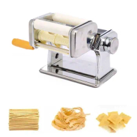 Stainless Steel Pasta Maker Fresh Noodle Manual Making Machine Lasagna Spaghetti Versatile Pasta Maker 25x17x16cm