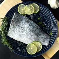 天時福 雙產銷外銷級金目鱸魚菲力片切組(鱸魚排200g±10%X8片+贈鱸魚丸250gX1包)