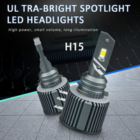 2 個 H15 LED Canbus 無錯誤 CSP 3570 芯片大燈燈泡 80W 20000Lm DRLs 汽車 6