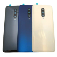Glass Battery Cover Back Rear Door Housing Case For OnePlus 7 Pro Battery Cover With Logo Replacement Parts