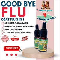 Good Bye Flu HolyCatLabs : Mengobati Flu Berat, Batuk, dan Demam Kucing Anjing 10ml [Adora Petz]