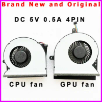 New Laptop GPU CPU Cooling Fan Radiator FOR ASUS G751 G751J G751M G751JT G751JY G751JL DFS501105PR0T FG13 DFS561405PL0T FG15 5V