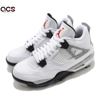 Nike 高爾夫球鞋 Jordan IV 運動 男鞋 Golf 喬丹四代 經典 皮革 質感 穿搭 白灰 CU9981-100