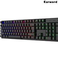 backlit lighting wired customized layout OEM logo 7 colours 3 colours RGB mechanical gaming keyboard