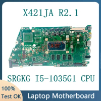 X421JA R2.1 With SRGKG I5-1035G1 CPU Free Shipping High Quality Mainboard For ASUS X421JA Laptop Motherboard 100% Full Tested OK