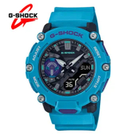 G-SHOCK GA-2200 Men's Watches Quartz Cool Black Carbon Fiber Protective Structure Sports Leisure LED Display Dual Display Watch