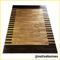 Wood Sungkai Motif 175 x 250 [U008] - Karpet Kayu Sungkai Motif, Wood Carpet Solid