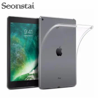 For iPad 9.7 2017 A1822 A1823 Transparent Soft Case Gel TPU Silicone Cover for Apple New iPad 9.7inch 2018 A1893 Clear Coque
