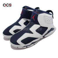 Nike 童鞋 Jordan 6 Retro Little Flex 白 深藍 中童鞋 CT4416130