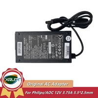 Orignal 12V 3.75A 45W AC DC Adapter ADPC1245 ADPC12416AB Charger For AOC/ PHILIPS 239C4Q E2271HDS LCD LED Monitor Power Supply