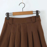 【Very Buy 非常勸敗】辣妹復古高腰翹臀百褶裙女夏季短裙歐美風減齡a字半身裙