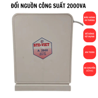 Đổi nguồn điện 2000VA vỏ nhựa trắng (~1500W), Biến áp tự ngẫu vào 220V ra 100V vỏ nhựa chống va đập,
