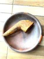cobek tanah liat diameter 24 + ulekan kayu aren