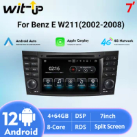 Wit-Up For Benz E W211 G W463 2002-2011 7" Android 12 Aftermaket GPS Navi CarPlay Autoradio Car Stereo Multimedia BT Wifi