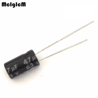 1000pcs Aluminum electrolytic capacitor 47uF 63V 6*11 Electrolytic capacitor
