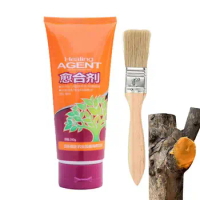 200g Tree Wound Healing Cream Tree Wound Cut Paste Grafting Pruning Sealer Agent With Brush Green Plant Wound Healing Agent