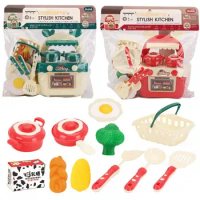 Cooking Stove Pretend Play Kitchen Set Simulation Cooking Kitchen Model Kids Learning Utensils Play Set Best For Kids Gift