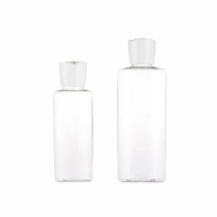 【收納家】PET白色玫瑰造型蓋水瓶｜100ml、200ml 6入組(空瓶 塑膠瓶 乳液瓶 壓瓶 旅行分裝瓶)