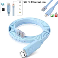 1/1.51.8/3M USB To RJ45 For Cisco USB Console Cable Debug Line For Cisco H3C HP Arba 9306 Huawei Router Rollover Console