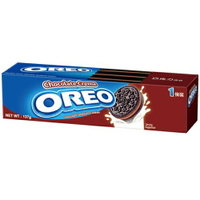 OREO奧利奧巧克力口味夾心餅乾119.6g(12入)/箱【康鄰超市】