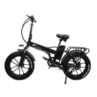 new 20 inch folding electric bicycle brushless motor fat tire e bike