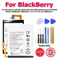 XDOU TLP034E1 Battery For Blackberry Q5 Q10 Q20 Q30 Z30 9800 9810 keyone DTEK60 MEREURY BBB100-1-2-3-4-5-7S LTE SQN100-1 + Tool