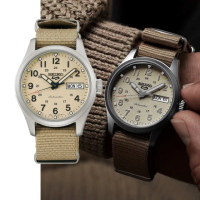 【SEIKO 精工】5 Sports 精工五號 軍風機械錶 36mm(SRPJ83K1 / 4R36-13P0U)