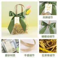 禮品袋手提袋耶誕節平安夜蘋果禮盒空盒伴手禮禮袋生日禮物包裝袋【發成品絲帶蝴蝶結】【魚尾紗發絲帶】小號（單個裝） 【零售價】成品蝴蝶結