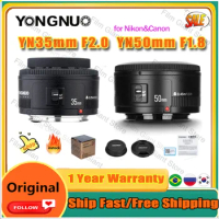 YONGNUO YN35mm F2.0 F2N Lens,YN50mm F1.8 F1.8N Lens for Nikon F Mount D7100 D3200 D3300 D3100 D5100 D90 Canon Nikon DSLR Camera
