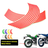 Wheel Sticker Reflective Rim Stripe Tape Bike Stickers For Honda CBR250F/250R CBR300R CBR500R CBR600F CBR650F CBR600RR CBR1000RR