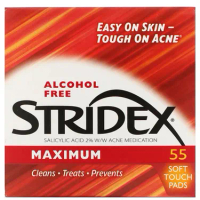 美國Stridex 有效抗痘潔面片 2%水楊酸 不含酒精 55片