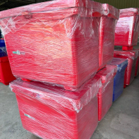 ถังน้ำแข็ง ถังแช่ ขนาด 200 ลิตร ฟรีเขียนหน้าถัง ถัง ใส่ น้ําแข็ง ถัง น้ําแข็ง