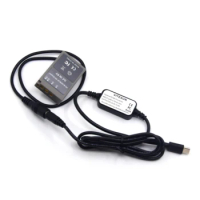 USB Type C Power Adapter Cable + PS-BLS-5 DC Coupler BLS5 Dummy Battery for Olympus PEN E-PL7 E-PL5 E-PM2 OM-D E-M10 E-M10