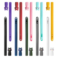 Silicone Pencil Case Protector Cute Cartoon Stylus Pen Protective Cover Accessories Anti-Scratch for Apple Pencil 2