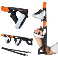 For Sony PlayStation VR2 Gun Stock VR Controller Holster Handle Grip Shooting Gun Stand Magnetic VR Controller Case for PSVR2