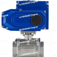 Q911F-16P Electric Ball Valve Electric Three piece Stainless Steel Ball Valve DN15